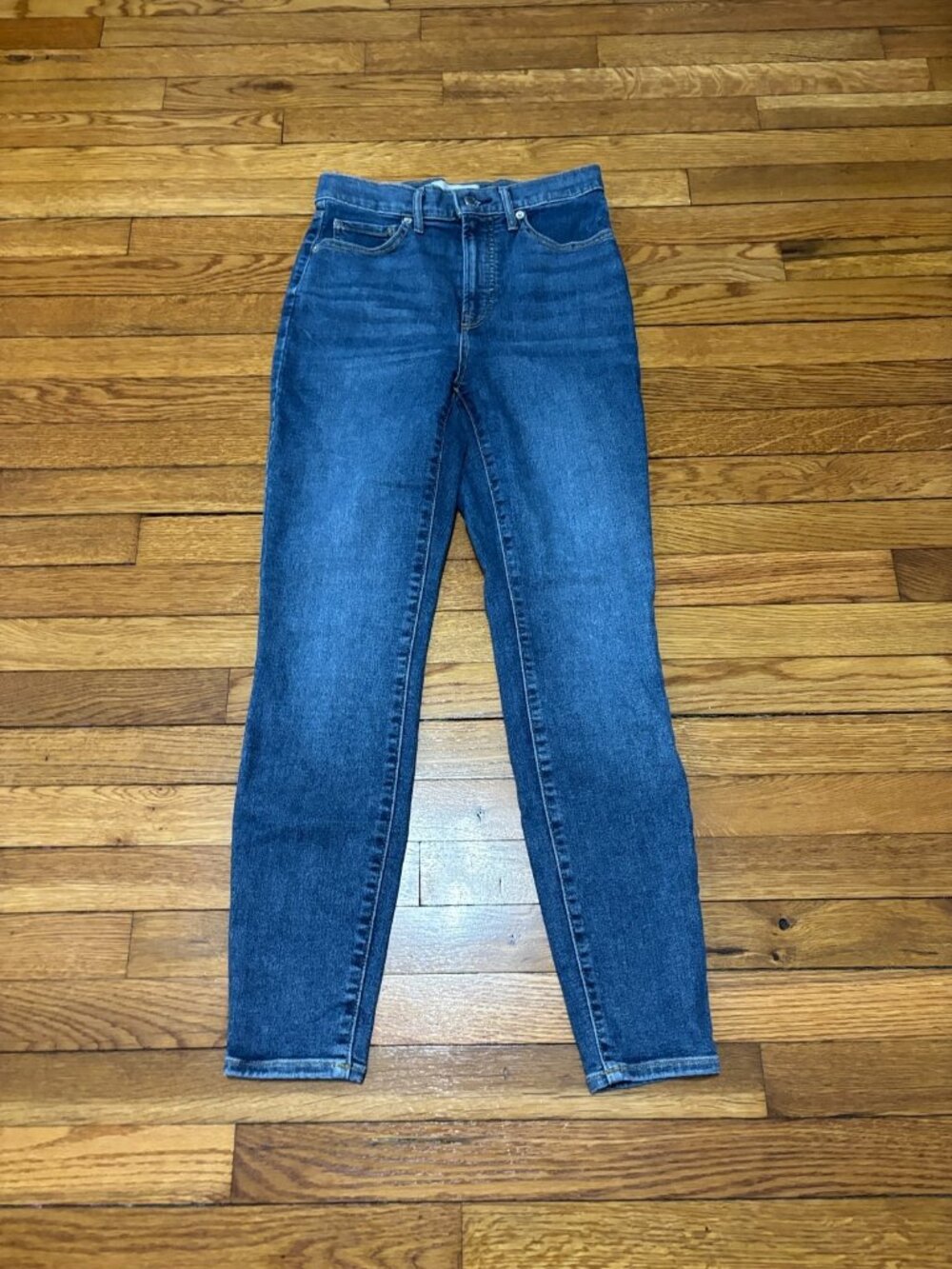 Everlane Womens The Way High Skinny Jeans Sz 28 Regular Blue Stretch Denim Pants